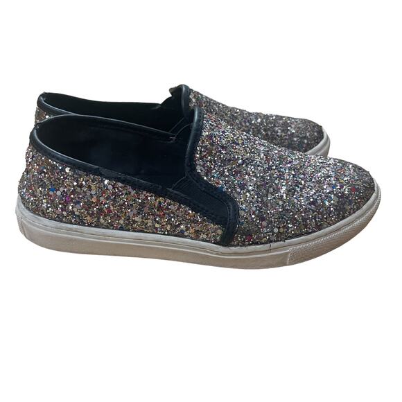Steve Madden Gracious Slip On Shoes Sparkling Multicolored Glitter Size 6.5 - Picture 3 of 9